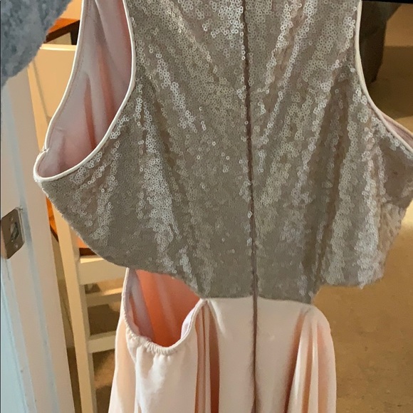 Pink and gold sequence LULUS dress Small - Picture 4 of 5